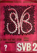 Affiche jaren '60 Studenten Vakbeweging, Ophalen of Verzenden, Gebruikt, A1 t/m A3, Overige onderwerpen