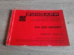 Zundapp Onderdelenboek KS 125 Sport uitgave 05-1973, Ophalen of Verzenden, Gebruikt