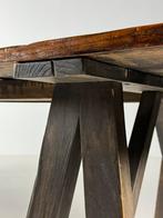 2x eettafel schagen landelijk 300cm, Ophalen, Teakhout, 200 cm of meer, 50 tot 100 cm