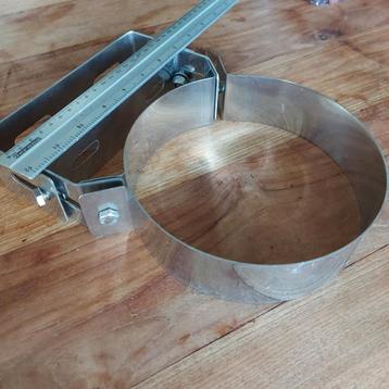 RVS Muurbeugel Dubbelwandig Rookkanaal - Nieuw