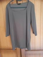 Taupe blouse  shirt van Moq travelstof valt als M, Moq, Ophalen of Verzenden, Zo goed als nieuw, Maat 38/40 (M)