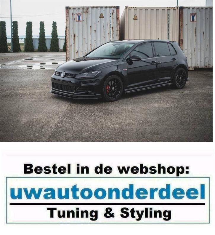 Maxton Spoiler Lip Splitter Geschikt Voor Vw Golf 7 GTI TCR, Auto diversen, Tuning en Styling, Ophalen of Verzenden
