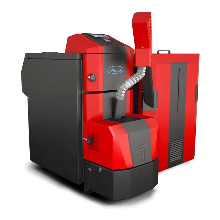 Pellet kachel Attack 30kw, pellet cvketel, vol automatisch, Huis en Inrichting, Kachels, Nieuw, Vrijstaand, Pelletkachel, Hout