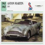 Ma640 autokaart aston martin db5 (1963 - 1965 ), Verzamelen, Ophalen of Verzenden, Zo goed als nieuw