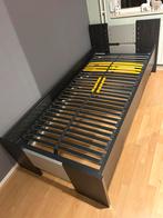 Mooi één-persoonsbed! Als nieuw!!!, Huis en Inrichting, Ophalen, 90 cm, Eenpersoons, Bruin