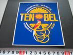 sticker TEN BEL zonzekere vakantie misdruk, Ophalen, Zo goed als nieuw