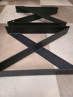 X-poten salontafel 60x42x8, Ophalen, 50 tot 100 cm, 50 tot 100 cm, Zo goed als nieuw