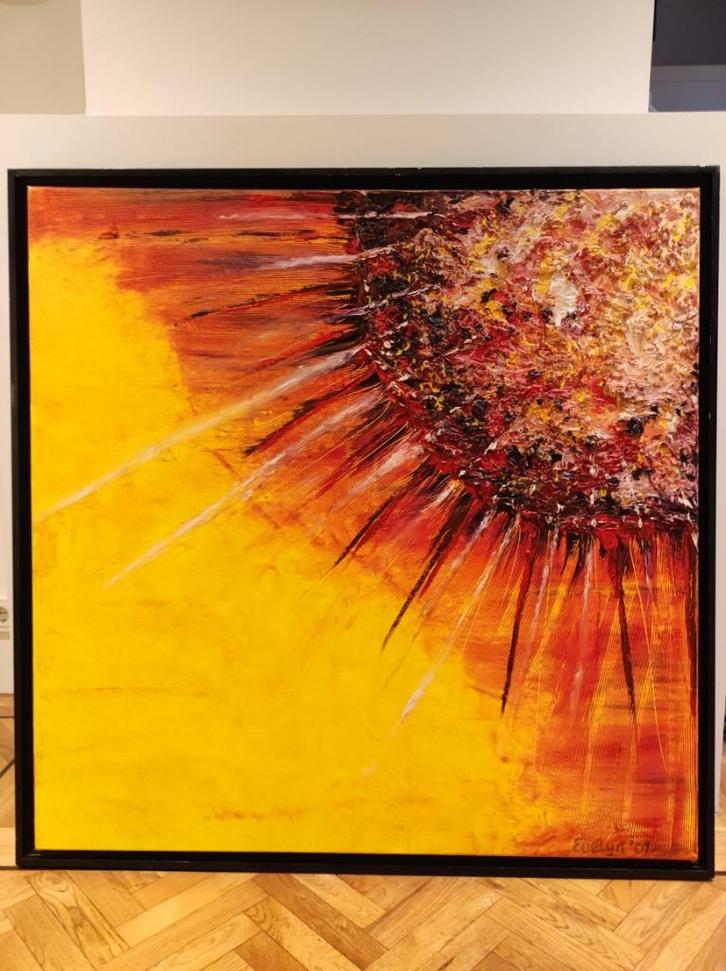 Schilderij – tweeluik Evelyn Hamilton 2001, Antiek en Kunst, Kunst | Schilderijen | Abstract, Ophalen