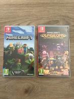 2 Minecraft games Nintendo Switch, Spelcomputers en Games, Avontuur en Actie, Gebruikt, Ophalen of Verzenden, 3 spelers of meer