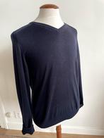 Olymp: Blauw katoenen trui met V-hals. Maat M, Ophalen of Verzenden, Zo goed als nieuw, Olymp, Maat 48/50 (M)