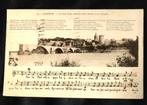 Oude kaart Muziek  Sur le pont d'  Avignon  1935, Ophalen of Verzenden, 1920 tot 1940, Gelopen, Muziek