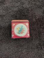 Brocant Hollands blikje met bloemen en vogels., Verzamelen, Blikken, Ophalen of Verzenden, Gebruikt, Overige