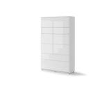 Concept opklapbed verticaal - 120x200 - Wit hoogglans, Niet ingevuld, Niet ingevuld, Niet ingevuld