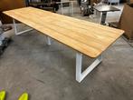 TOMAR 340 SUNS tuintafel wit aluminium + teakhout, Ophalen, Zo goed als nieuw, Rechthoekig, Aluminium