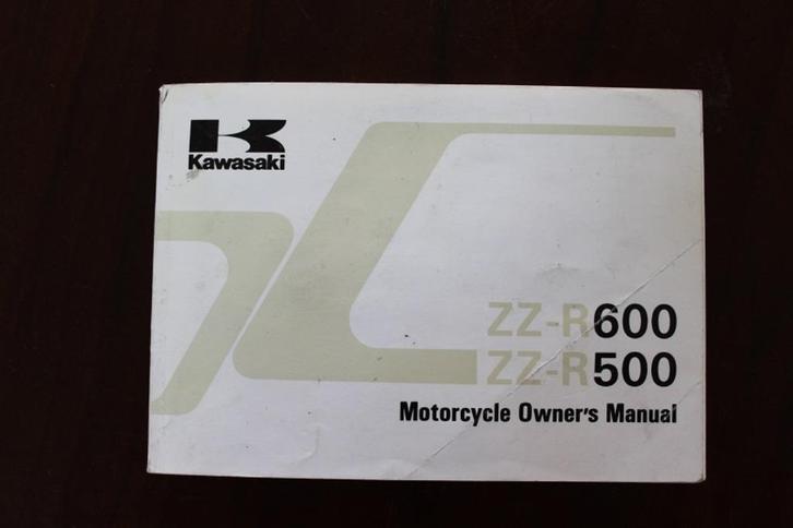 Kawasaki ZZ-R600 ZZ-R500 1992 motorcycle owner's manual, Motoren, Handleidingen en Instructieboekjes, Kawasaki, Ophalen of Verzenden