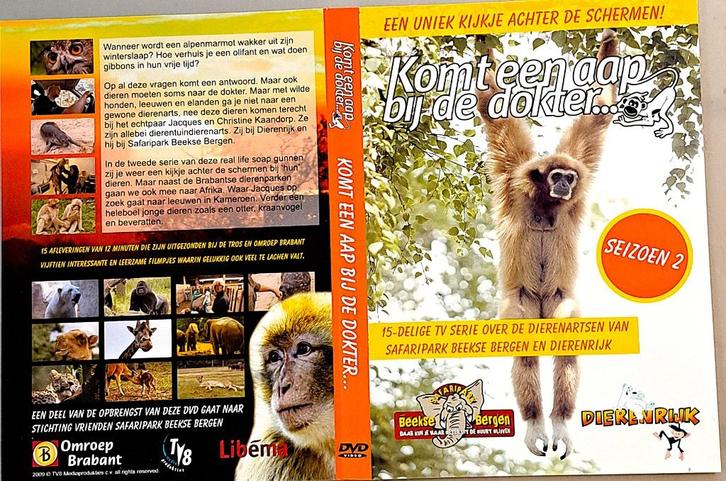Safaripark Beekse Bergen Komt een aap bij de dokter  S2, Cd's en Dvd's, Dvd's | Tv en Series, Zo goed als nieuw, Overige genres