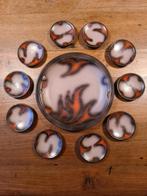 Schaal met petit fours schaaltjes Gouda Zenith, Antiek en Kunst, Ophalen of Verzenden