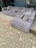 !!ACTIE!! DIEPE RIBSTOF HOEKBANK, GRATIS LEVERING, Huis en Inrichting, Verzenden, Hoekbank, 300 cm of meer, Metaal