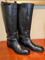 DUNE laarzen zwart leer maat 39, Hoge laarzen, Verzenden, Zwart, Zo goed als nieuw