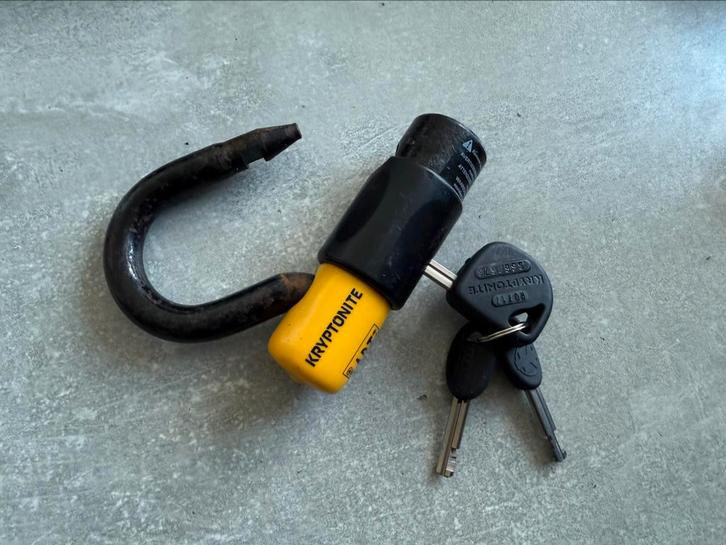Kryptonite schijfslot, Motoren, Accessoires | Sloten, Zo goed als nieuw, Ophalen