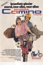 Retro reclame 1979 Honda Camino brommer nog vrolijker, Verzamelen, Ophalen of Verzenden, Huis en Inrichting