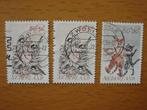 Kinderzegels 1982 3x NVPH 1275 en 1276 Gestempeld, Postzegels en Munten, Postzegels | Nederland, Ophalen of Verzenden, Na 1940