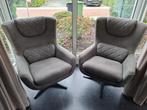 2 Prachtige kwalitatieve draaistoelen, Huis en Inrichting, Fauteuils, Ophalen, Stof, Minder dan 75 cm, Zo goed als nieuw