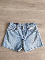 Vintage 90s Levis 501 USA redone denim shorts, Gedragen, Levi's, Blauw, Ophalen of Verzenden