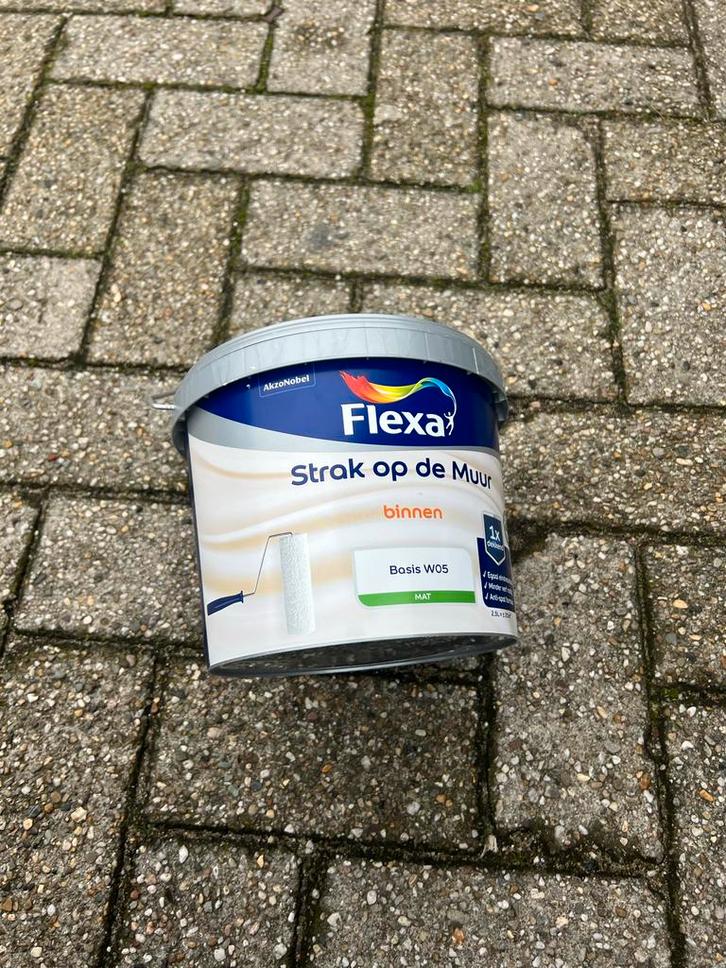 Flexa Urban Taupe Verf - 3x2.5L, Doe-het-zelf en Verbouw, Verf, Beits en Lak, Gebruikt, Verf, 5 tot 10 liter, Bruin, Ophalen of Verzenden