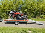 Te Huur - Motor Aanhanger 3 Motoren/Stema SHM geremd/100kmh, Ophalen, Zo goed als nieuw