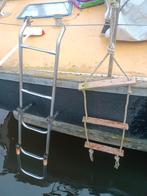 Zwemttrap rvs 5 tredes en touwladder 3 tredes, Ophalen of Verzenden, Nieuw