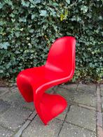 Rode Design Stoel - Vitra Panton Stijl, Huis en Inrichting, Stoelen, Kunststof, Gebruikt, Ophalen of Verzenden, Eén