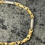 14k gouden armband massief monte carlo schakel, Sieraden, Tassen en Uiterlijk, Armbanden, Ophalen of Verzenden, Nieuw, Goud