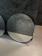 2 grote ronde spiegels, Huis en Inrichting, Woonaccessoires | Spiegels, Ophalen, Rond, Zo goed als nieuw, Minder dan 100 cm