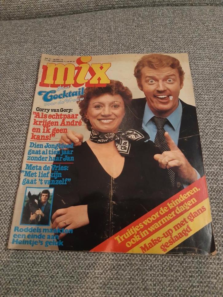 21.Mix 1979. Andre van Duin. Corry van Gorp. Dien Jongbloed., Verzamelen, Tijdschriften, Kranten en Knipsels, Tijdschrift, 1960 tot 1980