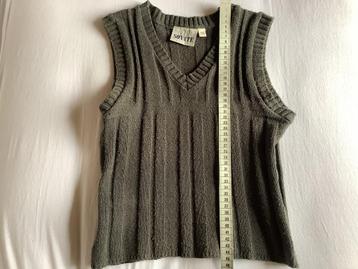 Tk spencer, pullover, fijn breisel, legergroen mt S, z.g.a.n beschikbaar voor biedingen