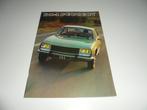 brochure Peugeot 504 modellen 1977, Ophalen of Verzenden, Nieuw, Overige merken