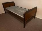 Eenpersoons bed met handverstelbare spiraalbodem, Huis en Inrichting, Slaapkamer | Bedden, Ophalen, 90 cm, Eenpersoons, Wit