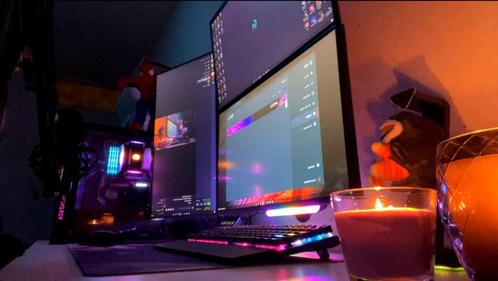 Game PC | Gehele setup, Computers en Software, Desktop Pc's, Zo goed als nieuw, 3 tot 4 Ghz, SSD, 32 GB, Met videokaart, Met monitor