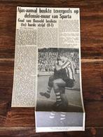 Voetbal krantenartikel Ajax Sparta oktober 1965, Ophalen of Verzenden, Zo goed als nieuw, Ajax
