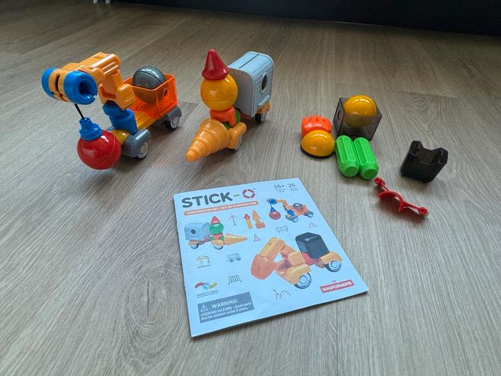 Stick-O Magnetische Constructie Set, Kinderen en Baby's, Speelgoed | Educatief en Creatief, Zo goed als nieuw, Bouwen, Ophalen of Verzenden