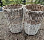 2 x rieten manden, Tuin en Terras, Bloembakken en Plantenbakken, Ophalen, Minder dan 30 cm, Minder dan 60 cm, Rond