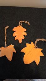 3 rustieke houten Kerstboom hangers, Ophalen of Verzenden, Zo goed als nieuw
