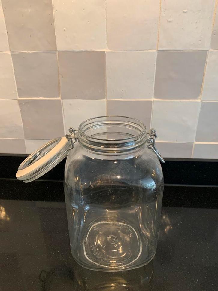Glazen Voorraadpot 3100ml, Huis en Inrichting, Keuken | Keukenbenodigdheden, Zo goed als nieuw, Ophalen of Verzenden