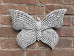 Vlinder wanddecoratie betonnen beeld tuinbeeld beton, Ophalen of Verzenden