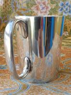 Mooie zware antieke silverplate beker uit Engeland 9,3 cm., Ophalen of Verzenden