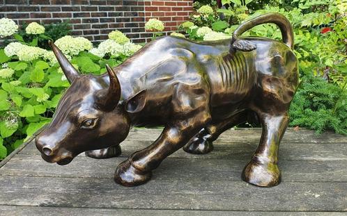 STIER / WALL STREET STIER / BRONS / 88 CM LANG, Antiek en Kunst, Kunst | Beelden en Houtsnijwerken, Ophalen