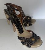Giancarlo proli sandalen met studs en 10 cm hak mt 37, Kleding | Dames, Schoenen, Bruin, Zo goed als nieuw, Giancarlo proli, Sandalen of Muiltjes