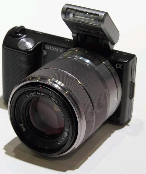 Sony NEX-5 body zilver + 18-55mm F/3.5-5.6 OSS, Audio, Tv en Foto, Fotocamera's Digitaal, Zo goed als nieuw, Sony, Ophalen of Verzenden