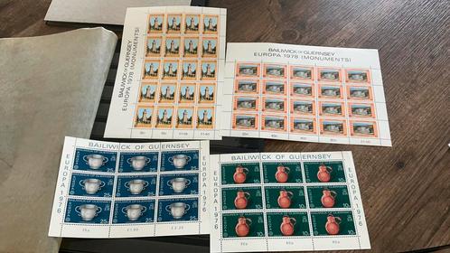 #147 Kleine verzameling velletjes Guernsey, Postzegels en Munten, Postzegels | Volle albums en Verzamelingen, Buitenland, Ophalen of Verzenden